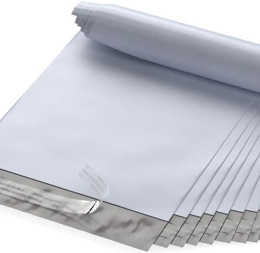6" X 9" Poly Mailers, 100 Count White Polymailer Shipping Envelopes for Clothes 2 Mil Unpadded Waterproof Opaque Self-Seal Poly Bags with Tear/Puncture Proof Adhesive Strip
