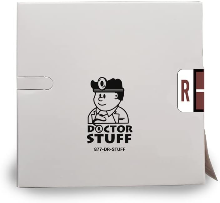 Doctor Stuff - File Folder Labels, Alphabet Letter R, Compatible with Smead BCCR/BCCS - TPAM Series Alpha Stickers Brown, 1" x 1-1/4", 500/Roll