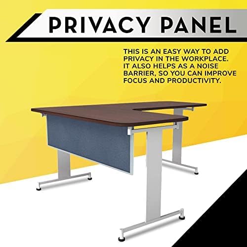 OBEX Acoustic Table Mounted Modesty Desk Privacy & Sound Absorbing Panel for Office Cubicles, 12" x 42", Twilight