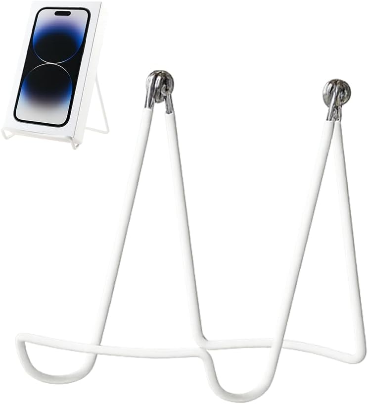 KINGDOM SOLUTIONS MADE IN USA 2-Pack Sturdy & Durable Adjustable White Metal Easels to Display Books, Frames, Comics, Plates & More - Unique on the Market