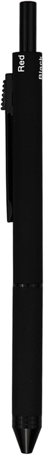 DUNBONG 4 in 1 Multicolor pen, Metal Cased Multifunction Pen, 0.5mm Mechanical Pencil, Red, Blue and Black, 1-Count (Black)