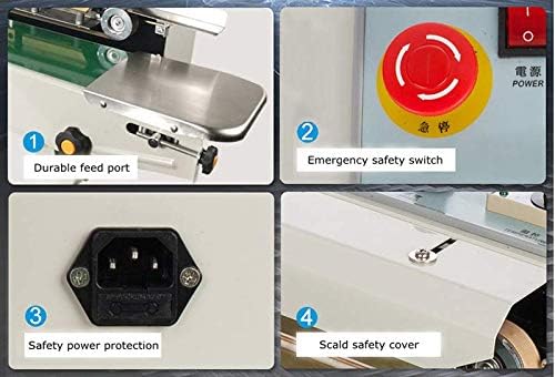 TECHTONGDA FR-880 Continuous Auto Sealing Machine Sealer Horizontal PVC Membrane Bag Film 110V