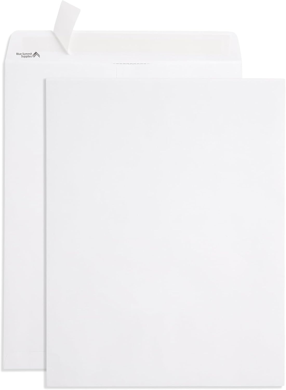 Blue Summit 11x14 Envelopes, 50 Large Envelopes 11 x 14, White for Big Documents 11.5 x 14.5, Security Tinted, Legal Size for Mailing Photos and Documents, Self Seal