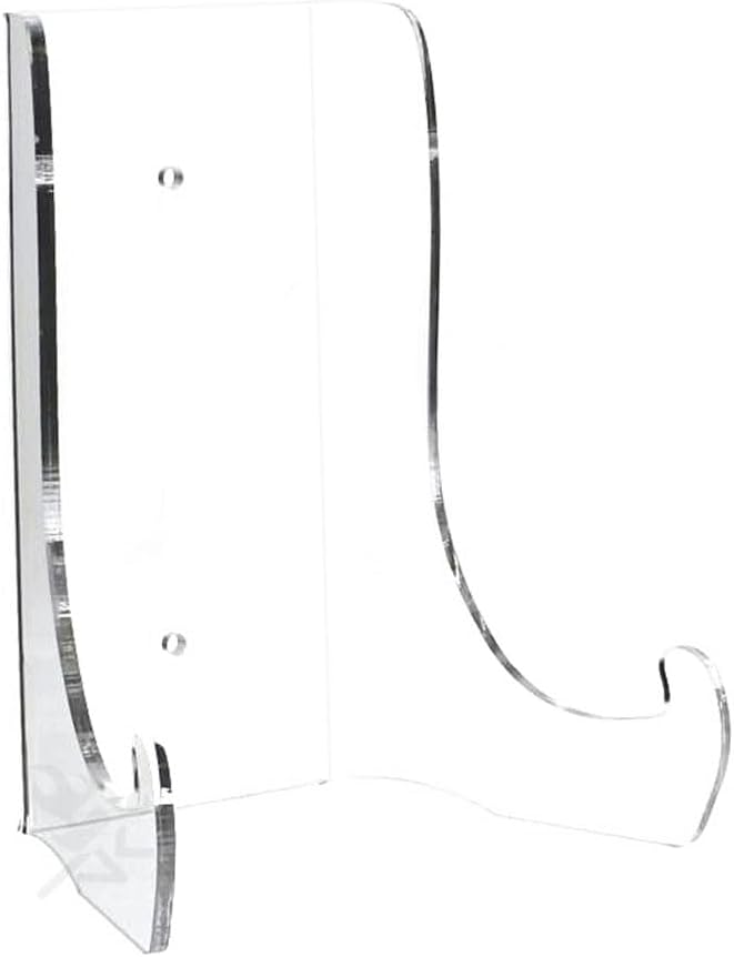 OnFireGuy Heavy Duty Plate Display Stand | 9-inch Clear Acrylic Easel for 10" - 15" Diameter Plates Photo Frames Books Plaques
