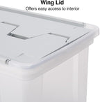 STAPLES Wing Lid File Totes, Letter Size - Image 2