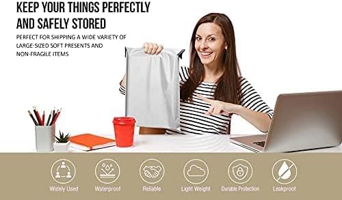 iMBAPrice 200-Pack Poly Mailers 12x15.5 Inch Mid Size #5 White Color Poly Mailing Envelopes Bags, Self Seal Adhesive Waterproof and Tear Proof (Total 200 Bags)