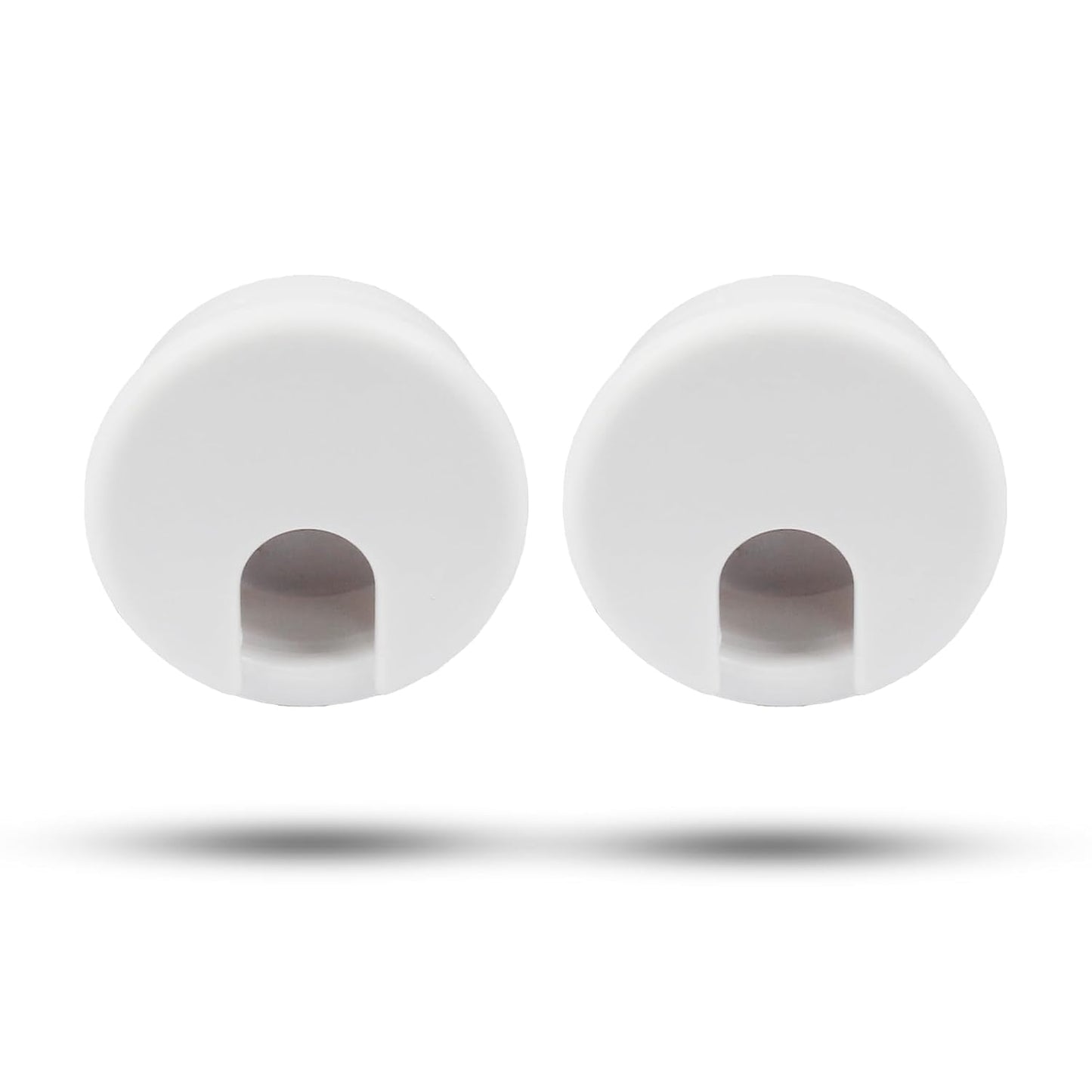 2pcs 1-1/2 Inch Desk Grommet, Plastic Desk Hole Cover, White Cable Hole Cover, Desk Hole Grommet for Wire Cord Organizing Office Computer Desk