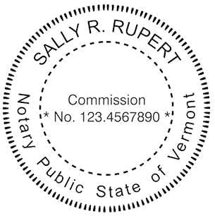 Custom Notary Embosser, Customizable for 37 Total States, Embossed Notary Seal | Great for Official Documents and Paperwork | Great Way to Certify Your Documents (Vermont)