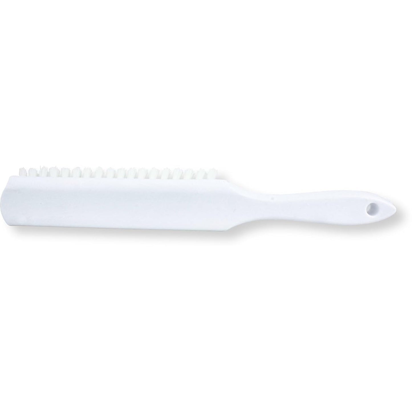 SPARTA Handheld Soft Counter Brush 8 Inch Bristle Span, Multi-Use Dust Brush with 5 Inch Handle for Tables, Countertops, and Delicate Surfaces, Polyester, White, (Pack of 6)