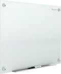 Quartet Whiteboard, Glass Dry Erase Board, Infinity Frameless Mounting by Quartet