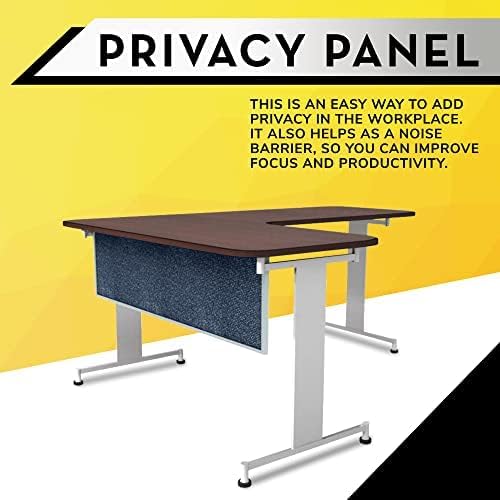 OBEX Acoustic Table Mounted Modesty Desk Privacy & Sound Absorbing Panel for Office Cubicles, 24" x 60", Graphite
