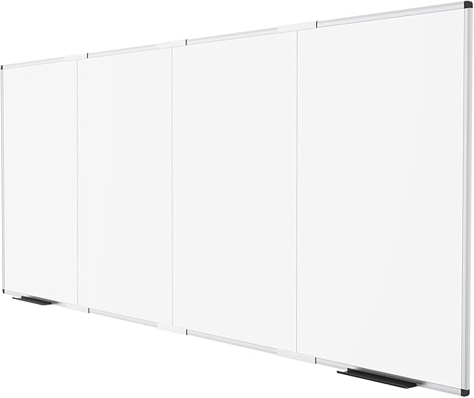 VIZ-PRO Magnetic Dry Erase Board, 120 X 48 Inches, Foldable Wall-Mounted by VIZ-PRO