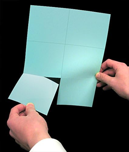 Laser Printer Blank Perforated Cards 6 up per Page, for School Registration Cards, Flower Delivery Cards, Inventory Tags, Wedding Response Cards, RSVP Cards, Trip Tickets, ETC, (1200 Blue Cards)