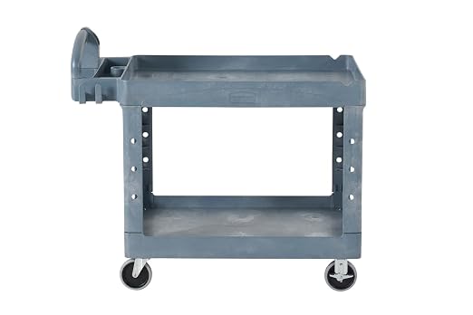 Rubbermaid Commercial Products BRUTE Heavy Duty 2-Shelf Utility/Service Cart - Image 17
