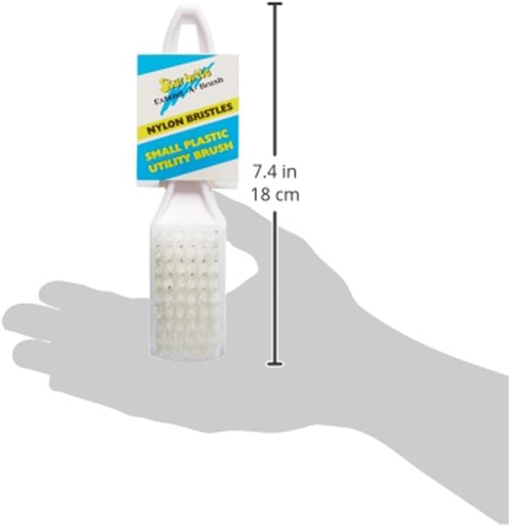 STAR BRITE Small Plastic Utility Brush with Nylon Bristles (040070)
