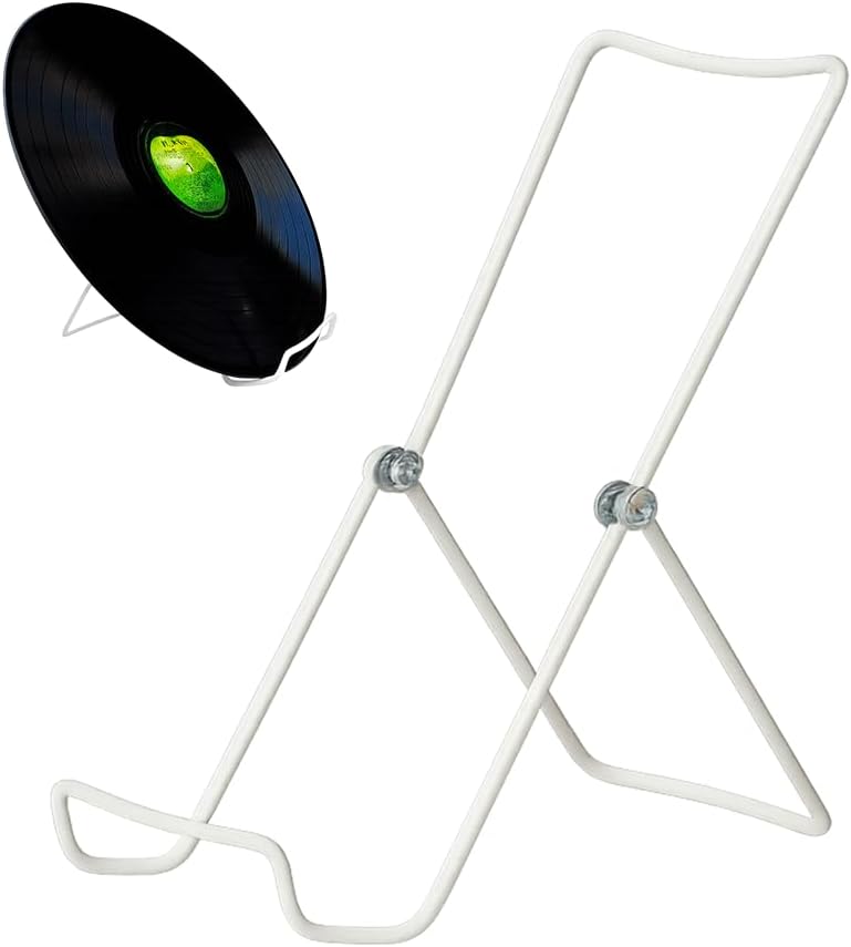 KINGDOM SOLUTIONS MADE IN USA 6-Pack Sturdy & Durable Adjustable White Metal Easels to Display Books, Frames, Comics, Plates & More - Unique on the Market
