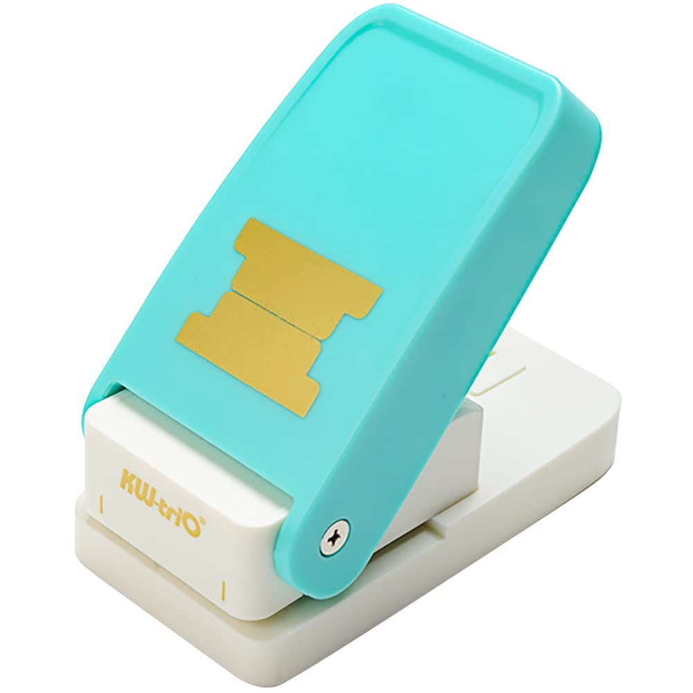 Tab Punch DIY Index Tabs Puncher Tag Punch Paper Punch for Scrapbooking, Journaling Tabs, Bible Tabs, Book Tabs, Planner Inserts and More Projects (Tab Punch), Cyan