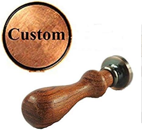 Retro Customize Personalized Custom Monogram Letter Your Own Logo Design Sealing Wax Seal Stamp Wedding Invitations Christmas Mother Gift Card Stationary Wax Seal Stamp Rosewood Handle Set