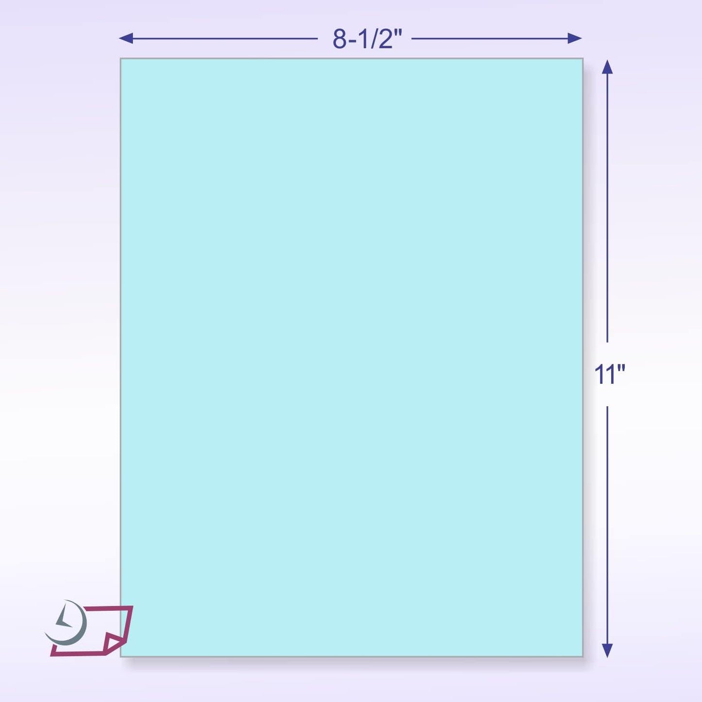 NextDayLabels - Pack of 500 Sheets 8-1/2" x 11" Letter Size CFB NCR (Carbon-Less) Paper, for Laser or Ink Jet Printer (Blue CFB)