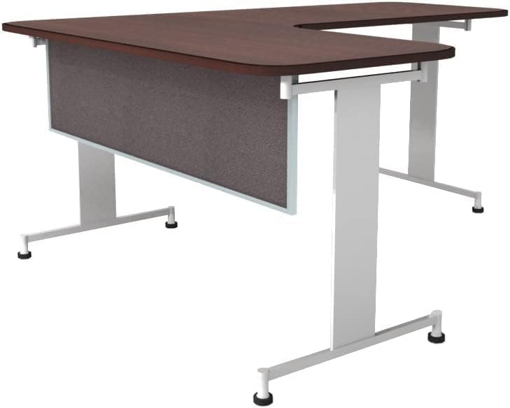 OBEX Acoustic Table Mounted Modesty Desk Privacy & Sound Absorbing Panel for Office Cubicles, 24" x 72", Slate