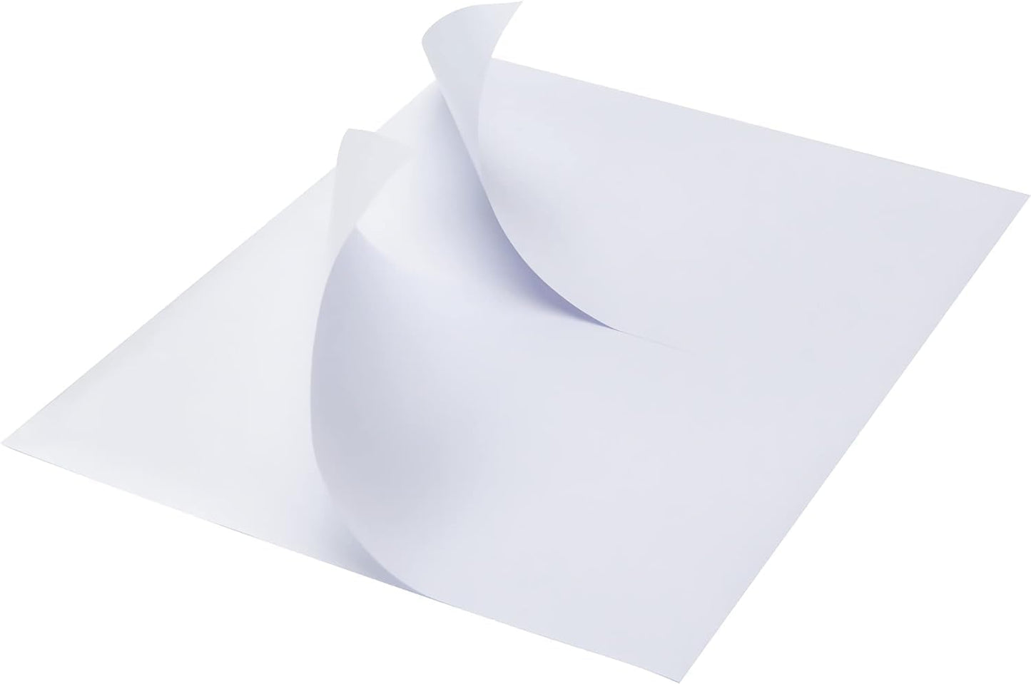 MFLABEL Half Sheet Shipping Labels (8.5" x 11") - 300 Self-Adhesive Labels for Laser/Inkjet Printers | 2-UP Design for FedEx, UPS, Amazon FBA | Matte Finish No-Jam Labels + 12 Free Fragile Stickers