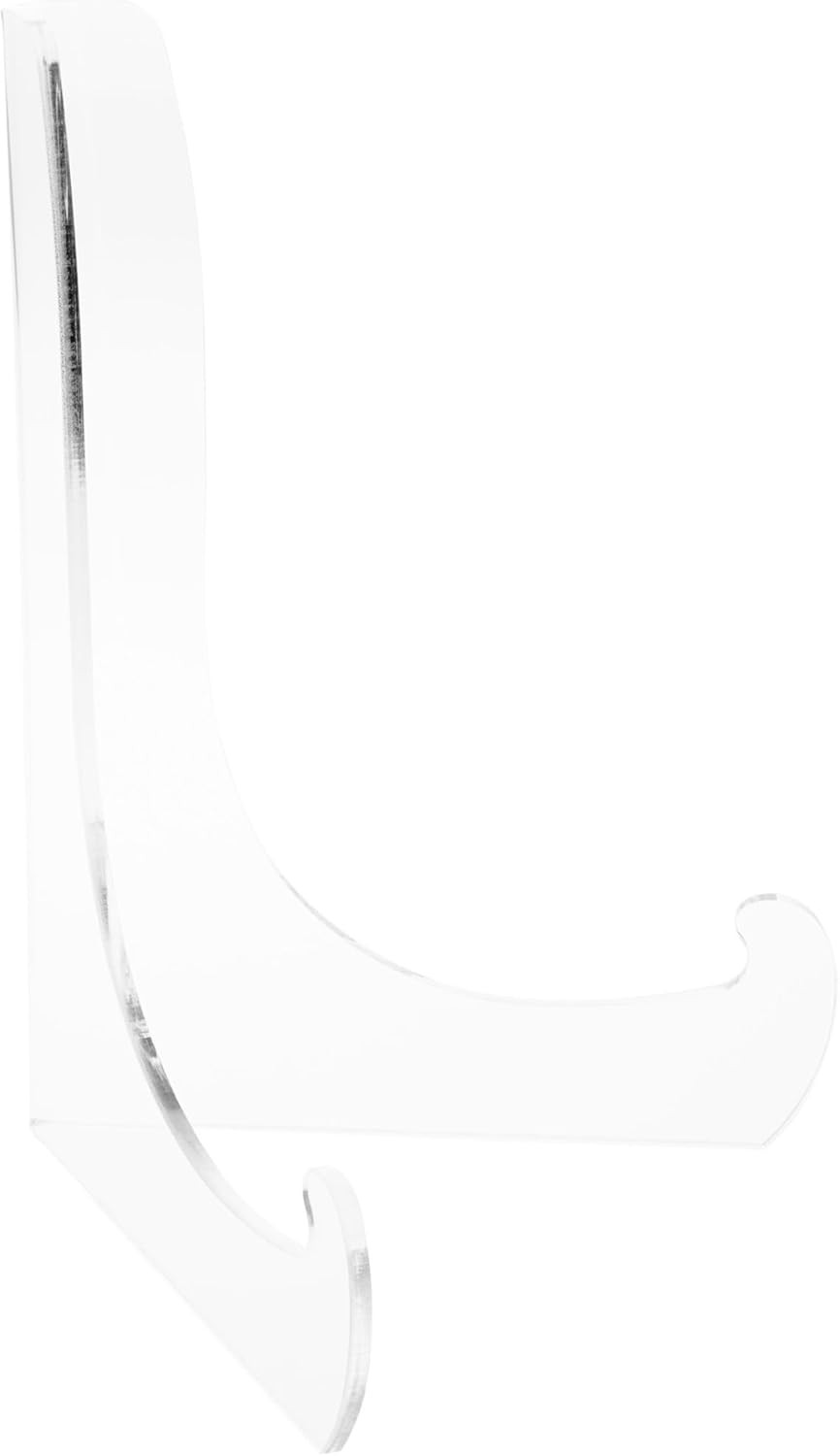 Plymor Clear Acrylic 60-Degree Angle Easel With Shallow Support Ledges, 12" H x 9" W x 8.25" D
