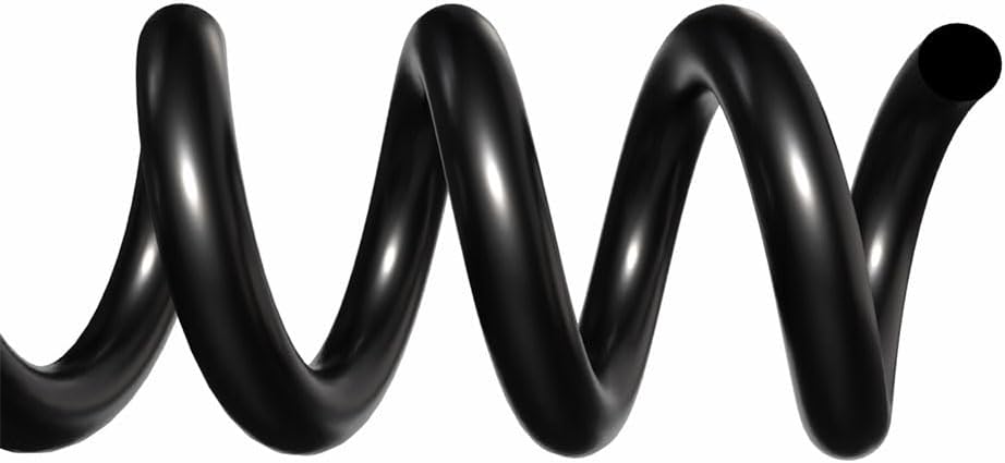 TruBind 6mm (1/4 in.) Spiral Binding Coils for Reports, Presentations and Proposals | 4:1 Pitch | 12 in. Length | Black | 30 Sheets Binding Capacity | 100 Pack