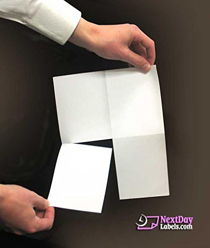 NextDayLabels - 8-1/2 x 11 Blank Perforated Paper, 24# Paper Perforated in 4 pcs, 4 Per UP Page Perforated Paper - 500 Sheets/Ream, Item #1689