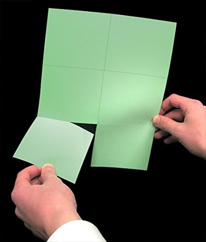 Laser Printer Blank Perforated Cards 6 up per Page, for School Registration Cards, Flower Delivery Cards, Inventory Tags, Wedding Response Cards, RSVP Cards, Trip Tickets, ETC, (200 Sheets Green)