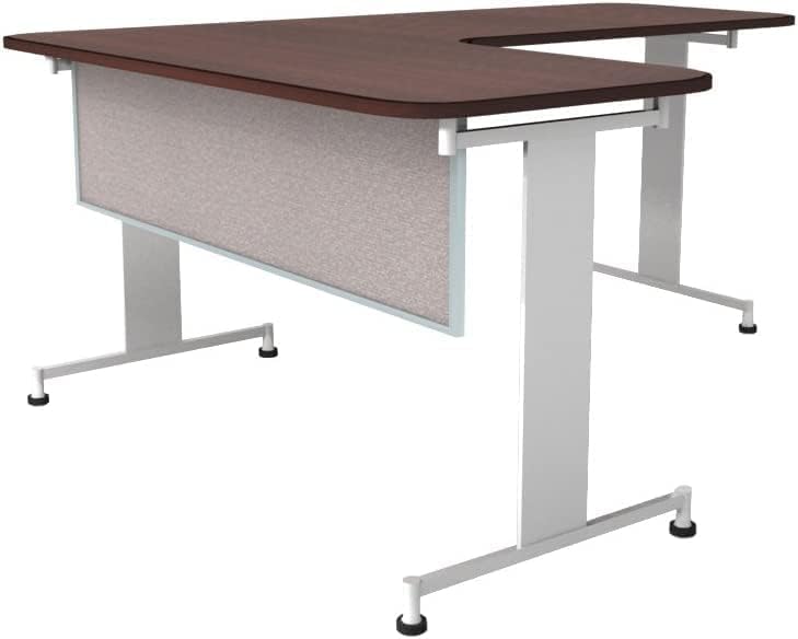 OBEX Acoustic Table Mounted Modesty Desk Privacy & Sound Absorbing Panel for Office Cubicles, 18" x 72", Overcast
