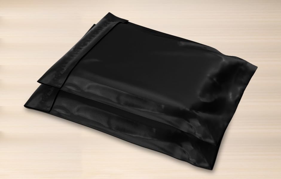 Black Poly Mailers 24x24 Inch 200 Pack Extra Large Shipping Bags Strong Thick Mailing Envelopes Self Seal Adhesive Waterproof and Tear Proof Boutique Postal for Clothing