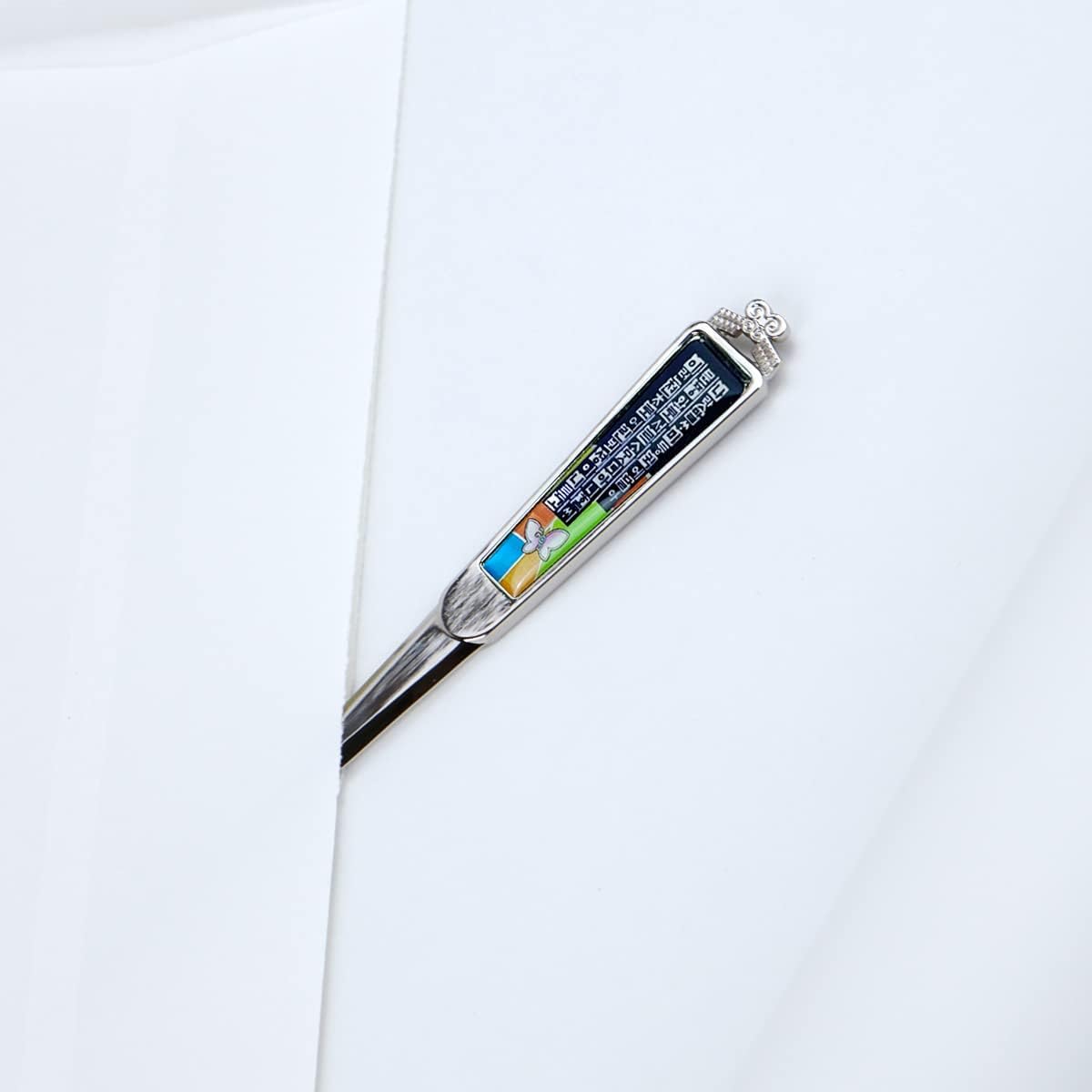 Envelope Opener Cutter Knife – 168mm Decorative Letter Opener for Envelopes, Boxes, Packages – Premium Rustproof Iron Letter Opener – Anti-Fingerprint Treatment (Hangeul(Korean))
