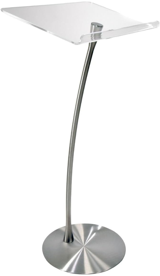Arc 1 Stainless Steel and Acrylic Podium, Pulpit or Lectern - Kingdom by Procson