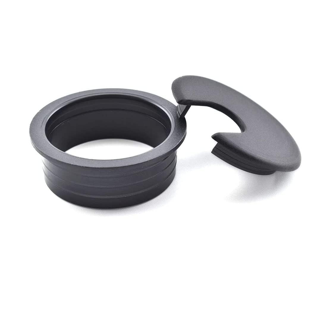 TuTuYa 8PCS Desk Grommet, Desk Grommet 1-1/2 Inch (38mm) Desk Cable Grommet Desk Cable Hole Covers with Hole Saw, Ideal Solution for Office and Home Table Cable (Black,1-1/2 Inch)