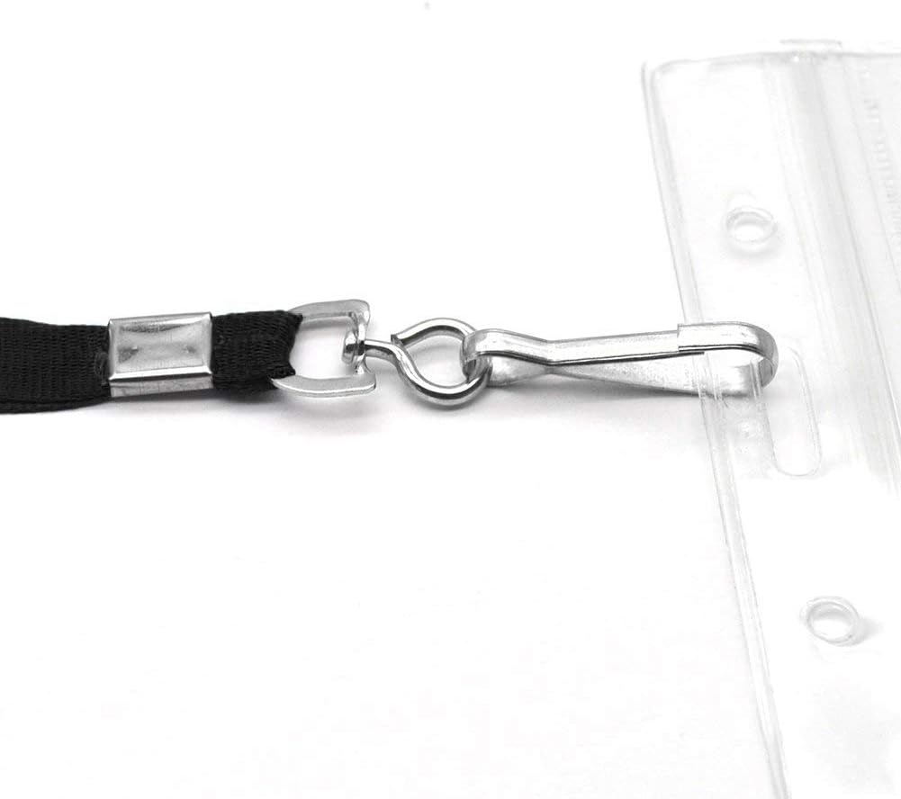 Bird Fiy Bulk Lanyards for Id Badges 50Pack Nylon Neck Flat Lanyard for Name Tag Badge Id Card