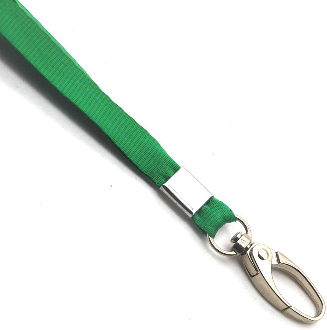 Lanyards 100Pcs Bulk Lanyard for Id Badges,Badge Lanyards Swivel Hooks Clips Great for Name Tags Badge