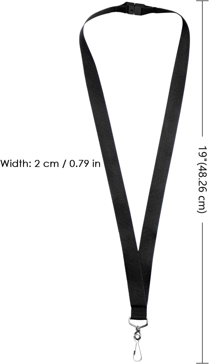24-Pack Breakaway Lanyards, Polyester Neck Straps for ID Cards, Keys, Office, School & Events