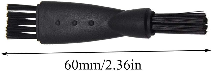 8pcs 60mm Plastic Cleaning Brush for Spices Herb Grinders, Black