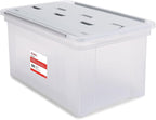 STAPLES Wing Lid File Totes, Letter Size by Staples
