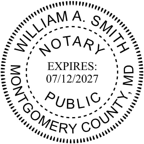 Custom Notary Embosser, Customizable for 37 Total States, Embossed Notary Seal | Great for Official Documents and Paperwork | Great Way to Certify Your Documents (Maryland)