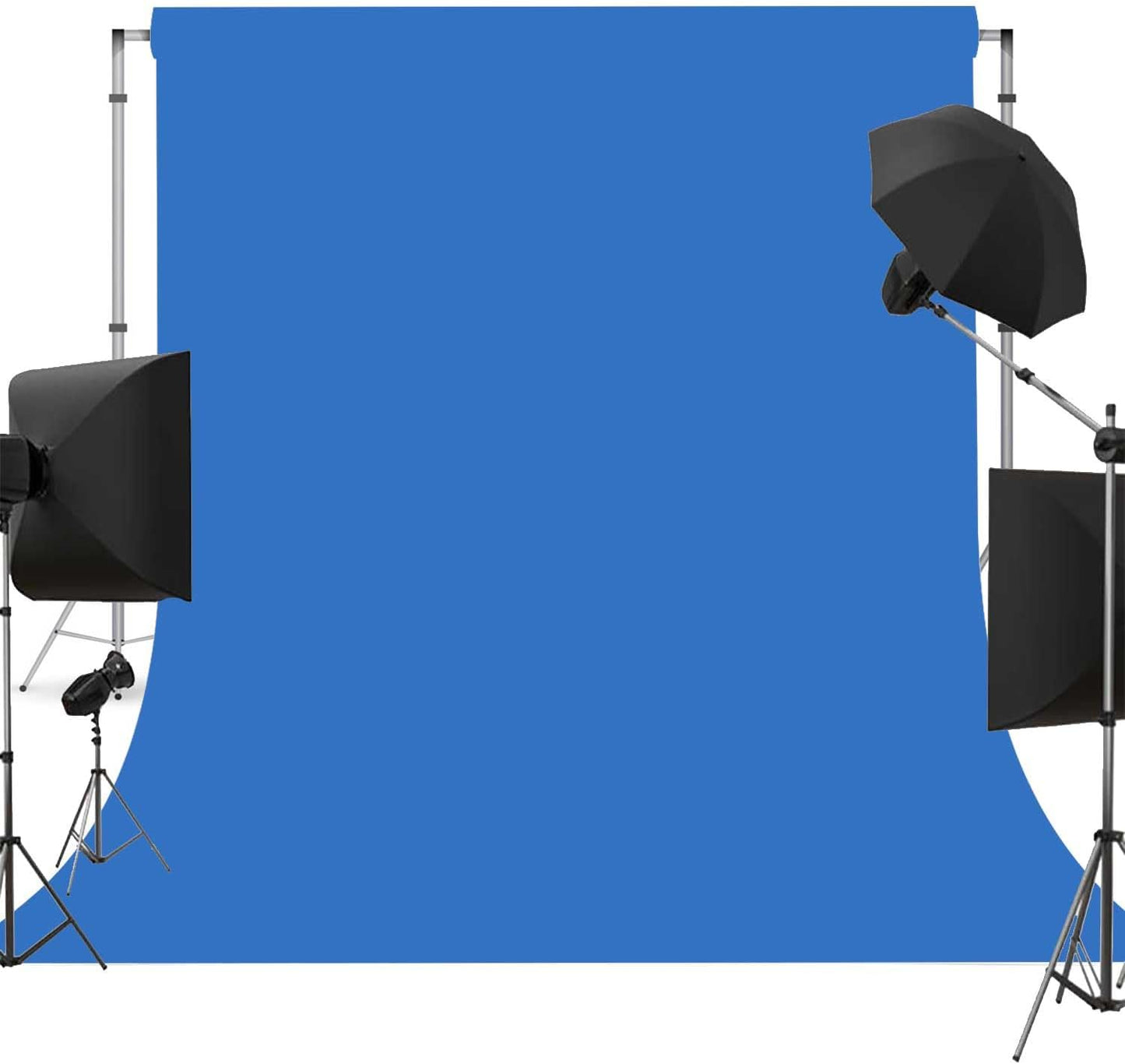 Blue Photo Backdrop for Photoshoot Blue Background for Photography Photo Backdrop Curtain for Party 6 x 9 FT