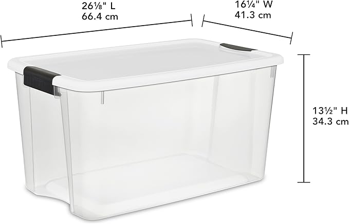 Sterilite 8-Pack 70 Quart Ultra Latch Box, and Closet - Image 3
