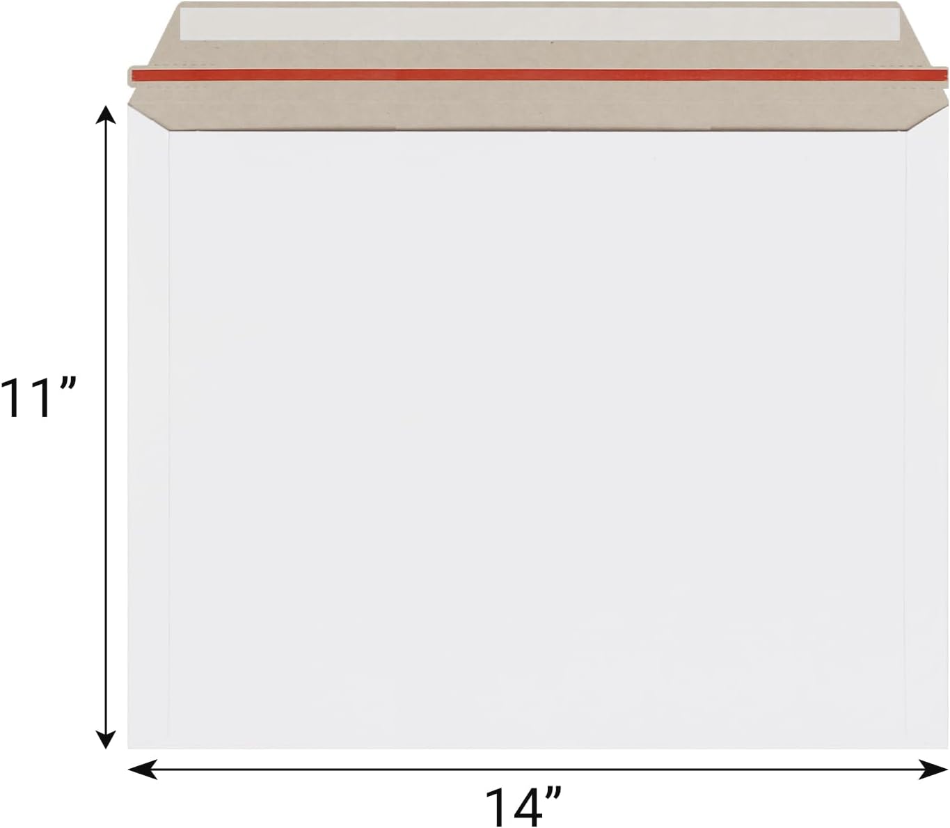 50 Pack 11x14 inch White Rigid Mailer, Self Seal Photo Document Mailers, Stay Flat White Cardboard Envelopes Photography Mailers for Papers,Photos, Document