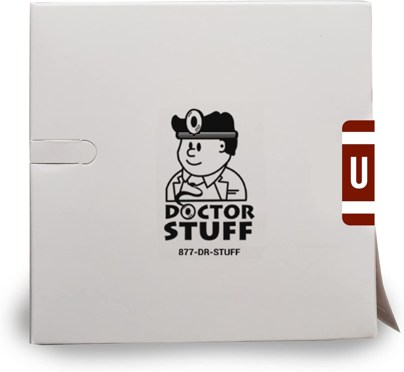 Doctor Stuff - File Folder Labels, Alphabet Letter U, Compatible with Smead Alpha Z Acc/ACCS - SMSM Series Alpha Stickers Dark Brown, 1-5/8" x 1”, 250/Roll