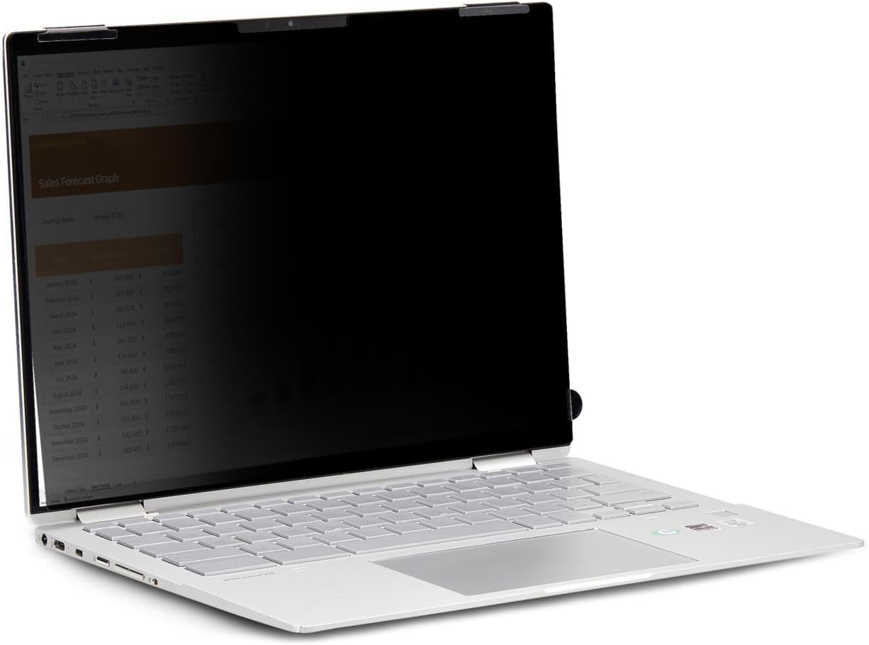 StarTech.com 13.5-inch 3:2 Flip-Over Privacy Screen with Touch, Laptop Security Shield, Anti-Glare Blue Light Filter
