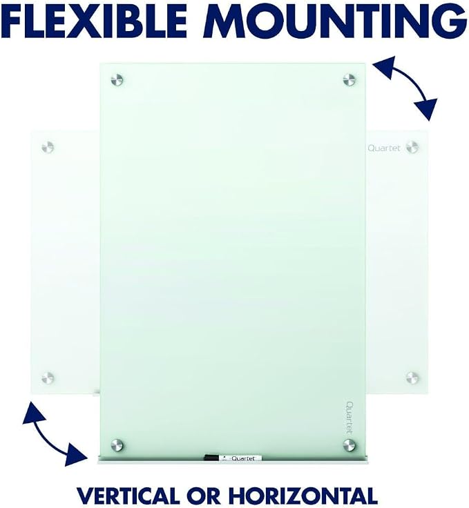 Quartet Whiteboard, Glass Dry Erase Board, Infinity Frameless Mounting - Image 7