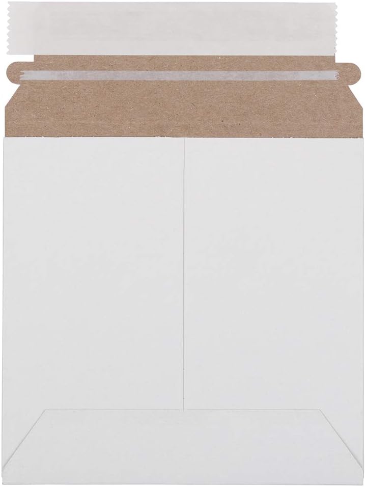 JAM Paper Recycled Photo Mailer Envelopes - 6" x 6" - White - 6/pack
