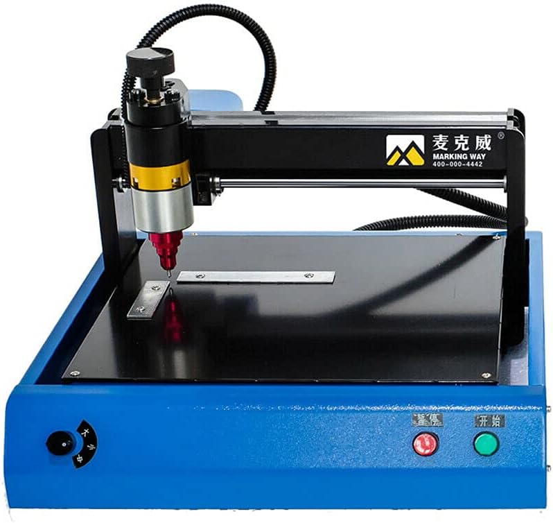 Electric Metal Marking Machine,Desktop Jewelry Engraving Machine Tools,Dot Peen Marking Machine for Metal or Hard Plastic Signs 50mm/s 110V 400W (A-1)