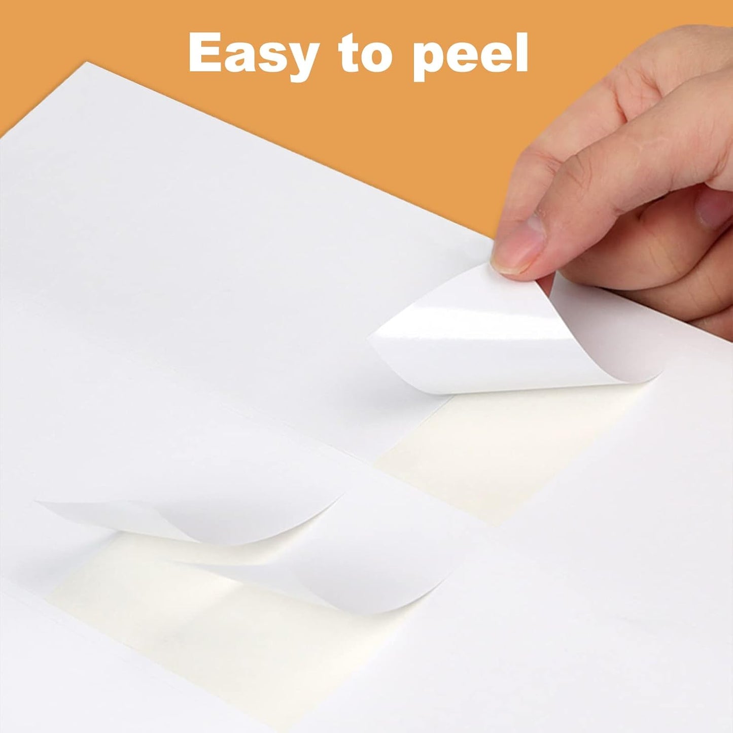 RBHK 1" x 2-5/8" Label Sticker Paper for Laser/Inkjet Printer, 8.5"×11" Address Mailing Labels, Matte White, 30 per Page [500 Sheets, 15000 Labels]