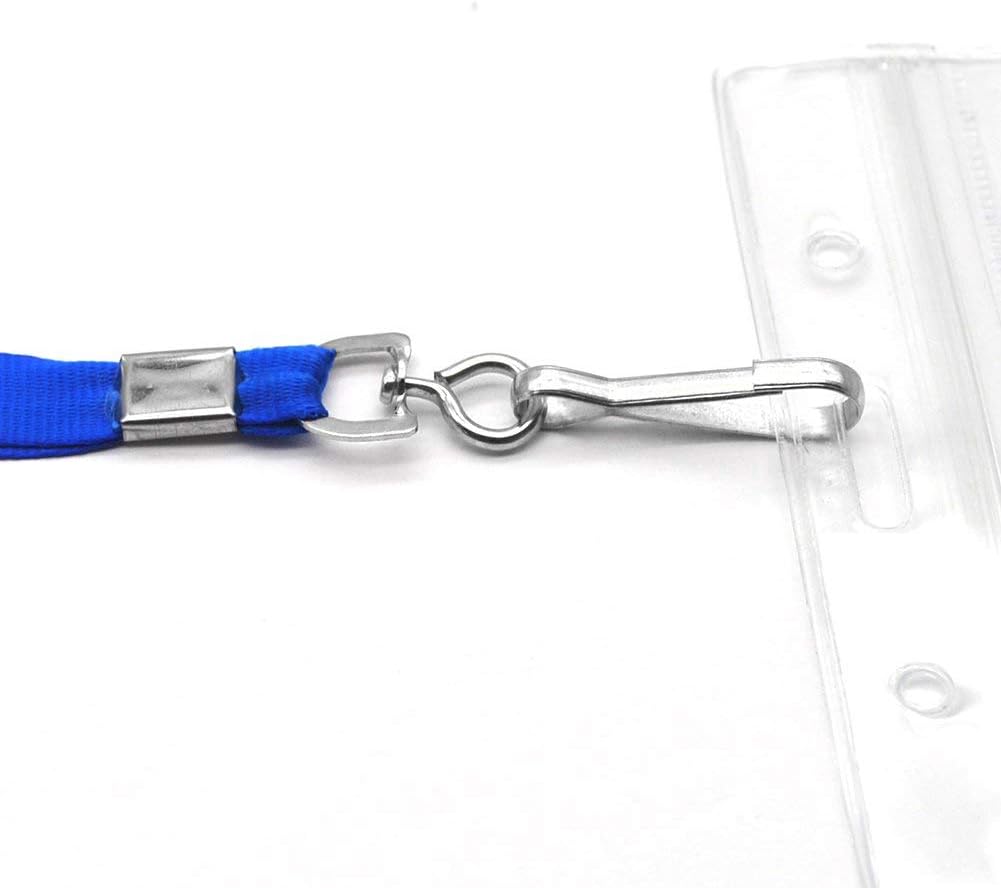 Bird Fiy Bulk Blue Lanyards for Id Badges Nylon Neck Flat Lanyard for ID Name Badge Holder/Name Tag
